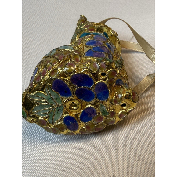 Victorian Treasures #A205-2 Cat Sitting Gold Ornament 3 1/2” Gorgeous - Picture 8 of 8